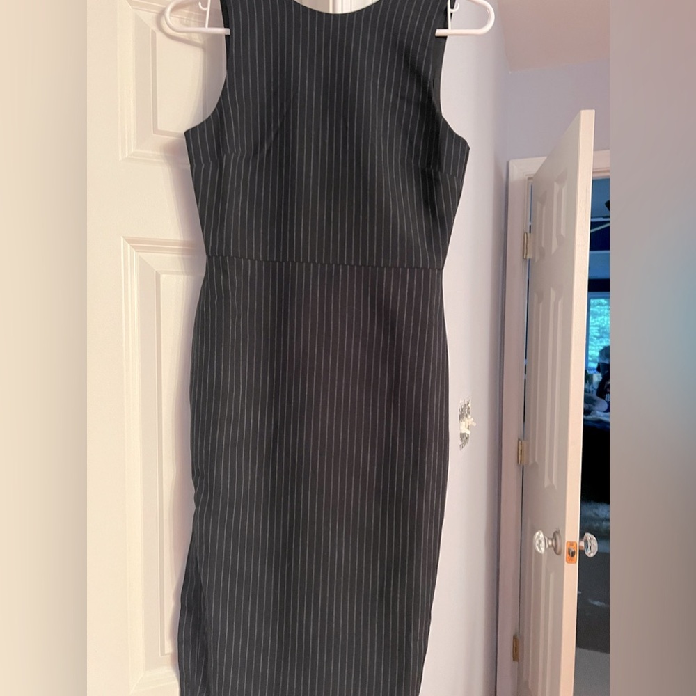 Office midi dress with side button slit. Never worn before and brand new